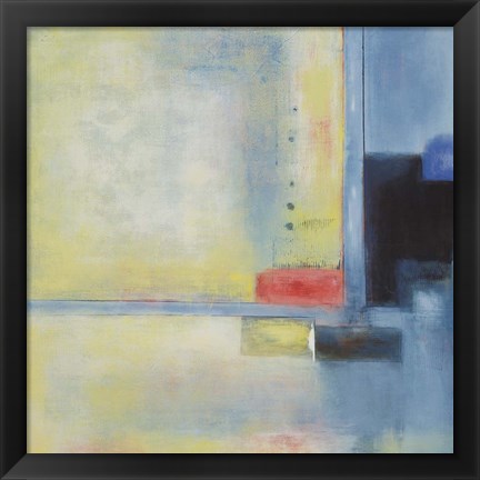 Framed Touch of Blue I Print