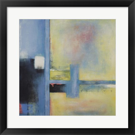 Framed Touch of Blue II Print