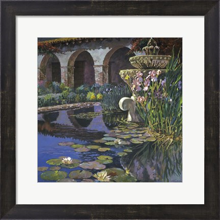 Framed Fountain at San Miguel I Print