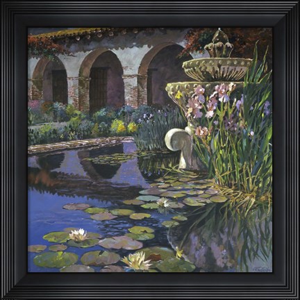 Framed Fountain at San Miguel I Print