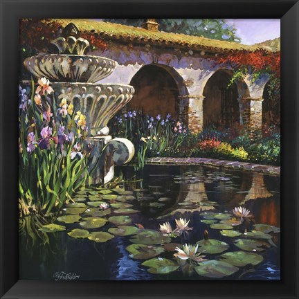 Framed Fountain at San Miguel II Print