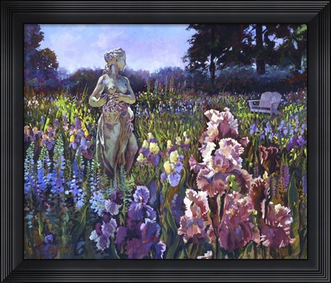 Framed Garden Wait Print