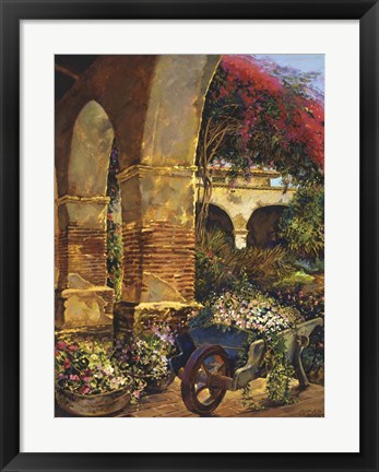 Framed Columns Adorned Print