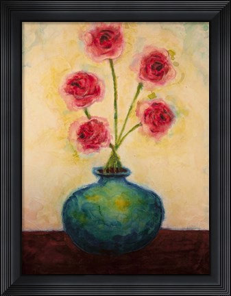 Framed Big Blue Vase Print