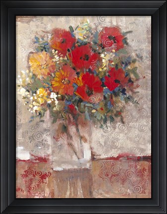 Framed Curly Still Life I Print