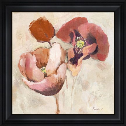 Framed Painted Poppies Print