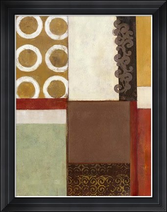 Framed Spa Circles I Print