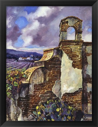 Framed Mission Vineyard Print