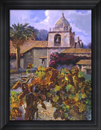 Framed Vineyard at San Miguel Print
