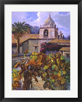 Framed Vineyard at San Miguel Print