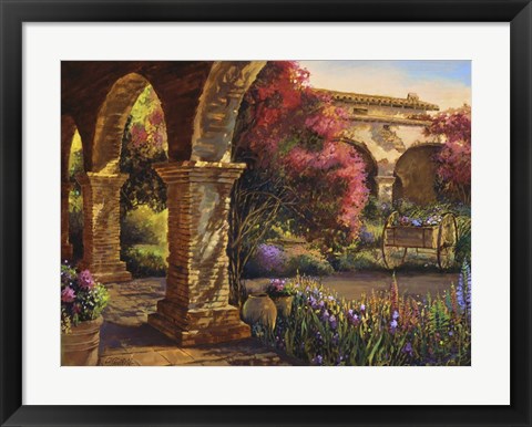 Framed Mission Garden Print