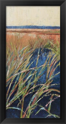 Framed Pastel Wetlands I Print