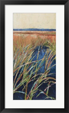 Framed Pastel Wetlands I Print