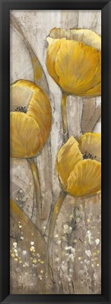 Framed Ochre Tulips II Print