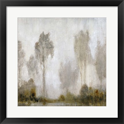 Framed Misty Marsh I Print