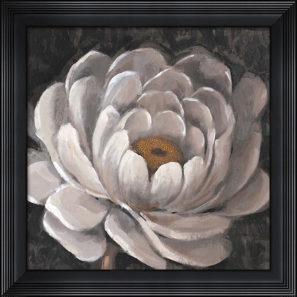 Framed Neutral Fleur II Print