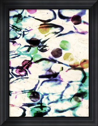 Framed Bubble Abstract II Print