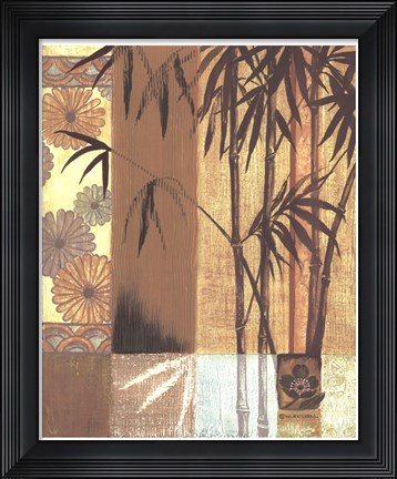 Framed Asian Bamboo Print