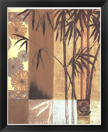 Framed Asian Bamboo Print