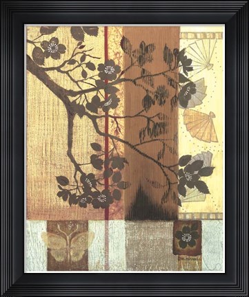 Framed Asian Blossoming Branch Print