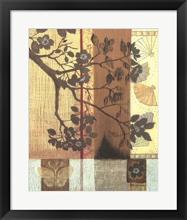 Framed Asian Blossoming Branch Print