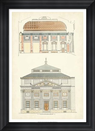 Framed Architect's Plan I Print