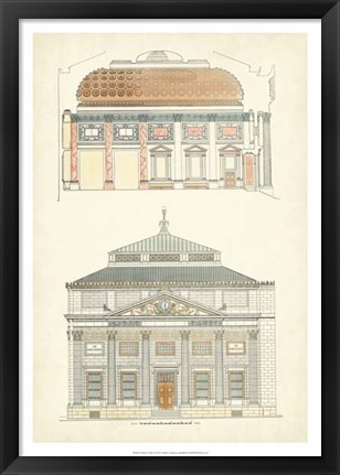 Framed Architect&#39;s Plan I Print