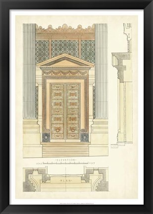 Framed Architect&#39;s Plan II Print