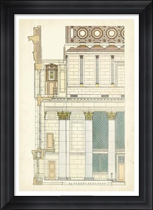 Framed Architect's Plan IV Print