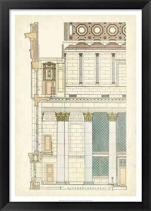 Framed Architect&#39;s Plan IV Print