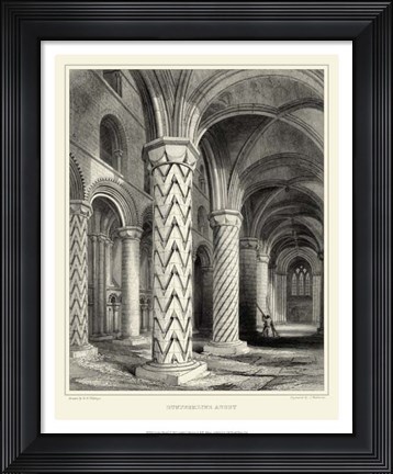 Framed Gothic Detail I Print