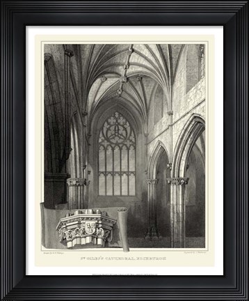 Framed Gothic Detail II Print