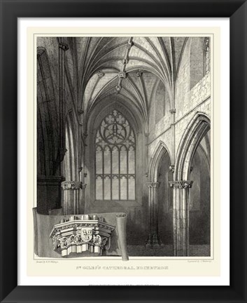 Framed Gothic Detail II Print