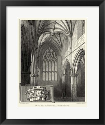 Framed Gothic Detail II Print