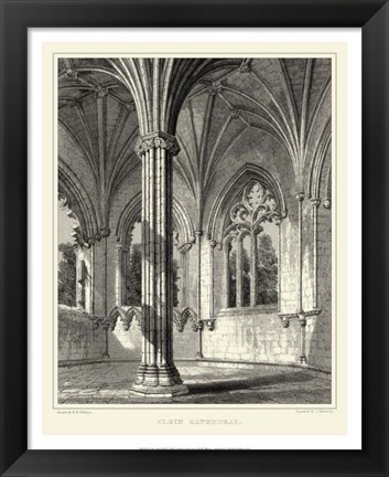 Framed Gothic Detail III Print