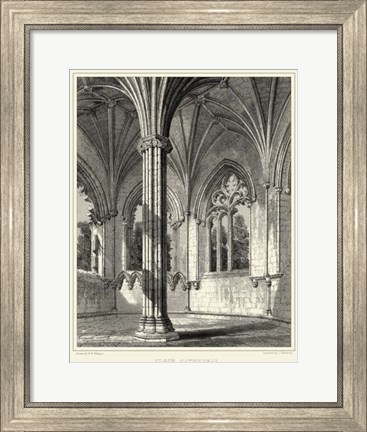 Framed Gothic Detail III Print