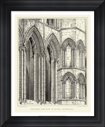 Framed Gothic Detail V Print