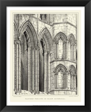 Framed Gothic Detail V Print