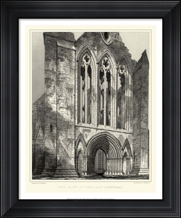 Framed Gothic Detail VI Print