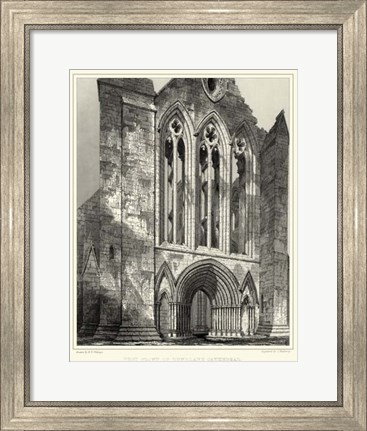 Framed Gothic Detail VI Print