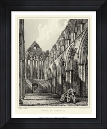 Framed Gothic Detail IX Print