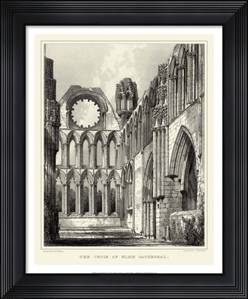 Framed Gothic Detail X Print