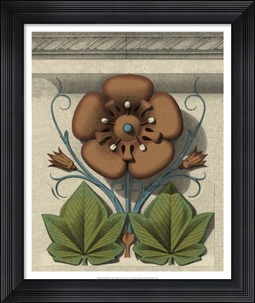 Framed Floral Detail I Print