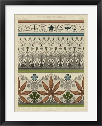 Framed Panel Ornamentale I Print