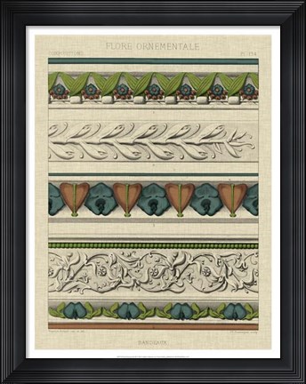 Framed Panel Ornamentale II Print