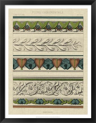 Framed Panel Ornamentale II Print