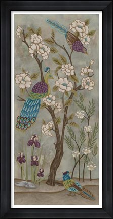 Framed Gardenia Chinoiserie I Print