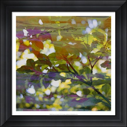 Framed Abstract Leaf Study II Print