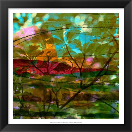 Framed Abstract Leaf Study III Print