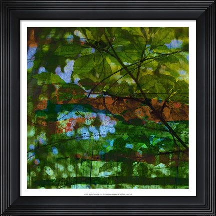 Framed Abstract Leaf Study IV Print